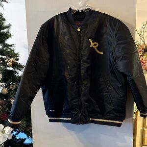 Vintage Rocawear Puffy Puffer Jacket Men Size 2XL Embroidered Bling Spellout